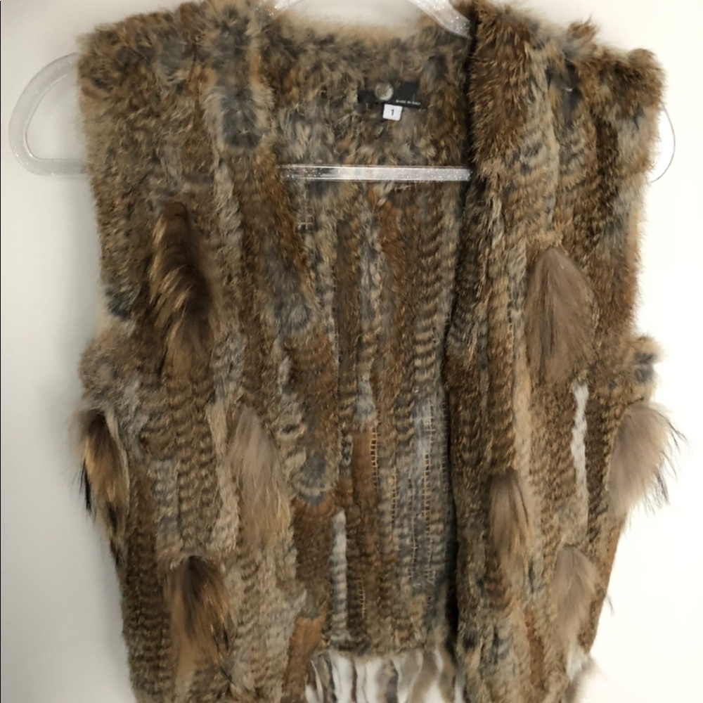 REAL FUR SLEEVELESS VEST - VESTE VRAIE FOURRURE